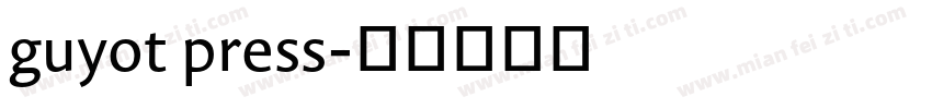guyot press字体转换